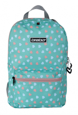 BRABO Backpack Storm Hearts Turq/Pink 23/24