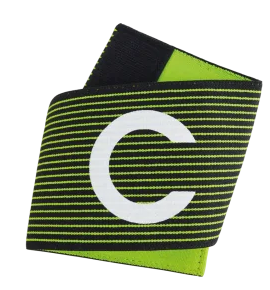 SPORTI Brassard Velcro Capitaine Réversible (Noir/Jaune)