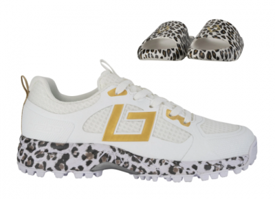 BRABO Shoe Tribute + slide Blanc leopard 26/27